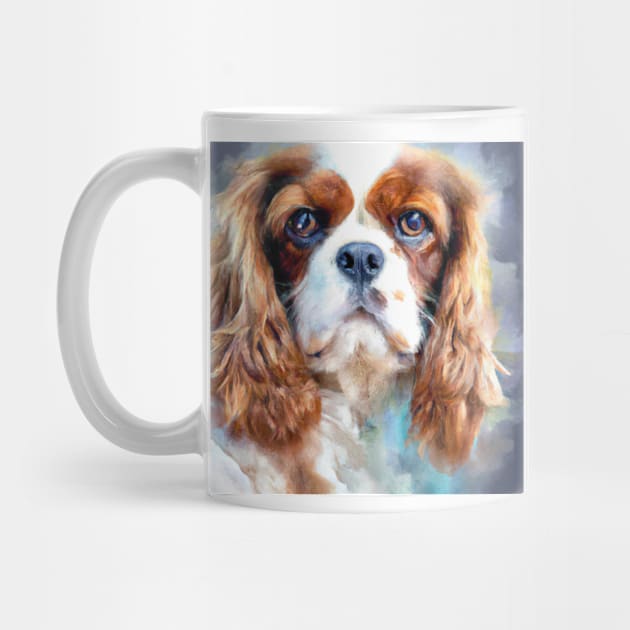 Cavalier King Charles Spaniel Watercolor - Gift For Dog Lovers by Edd Paint Something